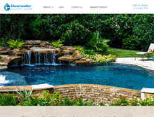 Tablet Screenshot of clearwateroutdoordesign.com